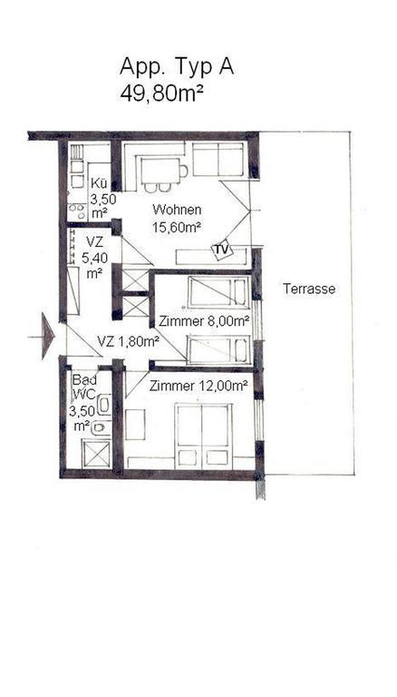 Haus Bergblick Daire Bad Kleinkirchheim Oda fotoğraf